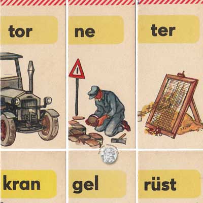 So lesen wir gern, Rudolf Forkel Verlag, Auflegekarten Tafel 6