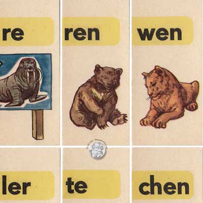 So lesen wir gern, Rudolf Forkel Verlag, Auflegekarten Tafel 5