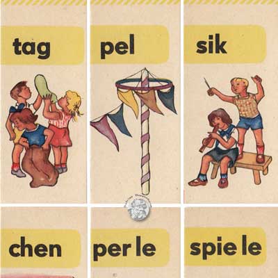 So lesen wir gern, Rudolf Forkel Verlag, Auflegekarten Tafel 8