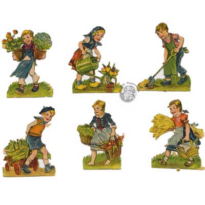 DDR Stammbuchbilder Kinder 50er Jahre