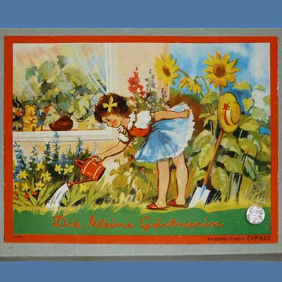 Rarität - Die kleine Gärtnerin, orignal befüllt