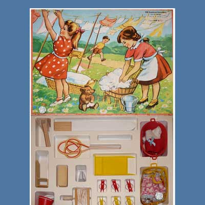 Die kleine Wäscherin, VEB Kombinat  Sonneberg, original befüllt