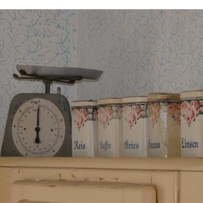 Neubauernhaus von 1949, Einrichtung 50er Jahre, DDR