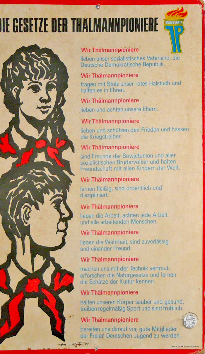 DDR Gesetze der Thälmannpioniere