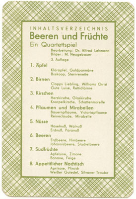 Quartett Beeren und Früchte