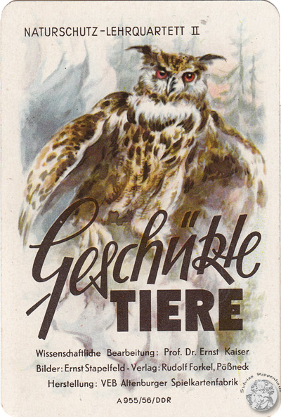 DDR-Quartett Geschützte Tiere
