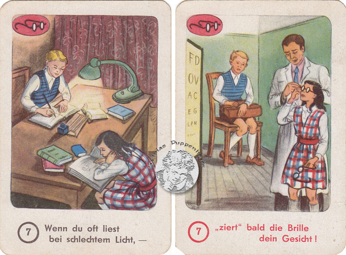 Kleine Gesundheitslehre - Quartettspiel DDR