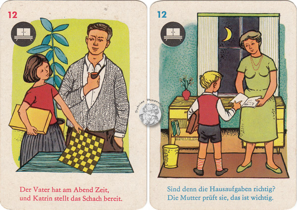 Katrin und ihr Bruder ein Peterspiel von gutem Benehmen