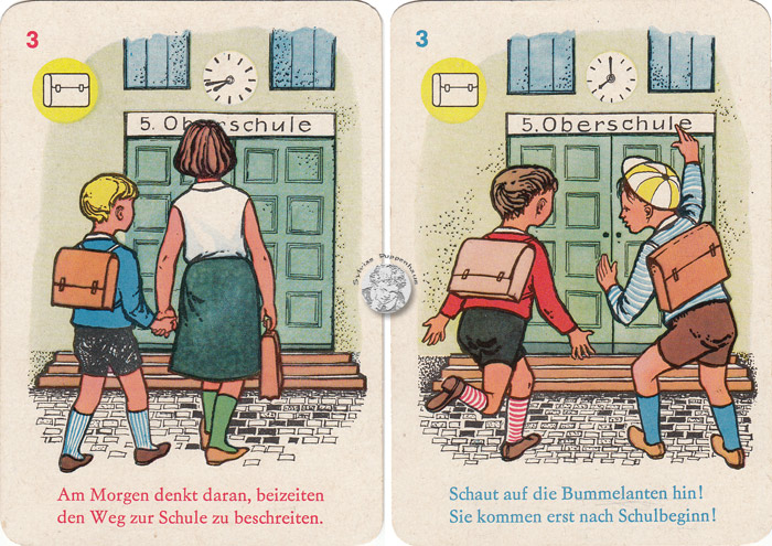 Katrin und ihr Bruder ein Peterspiel von gutem Benehmen