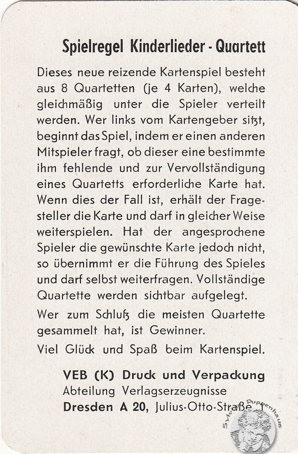 Kinderlieder-Quartett DDR
