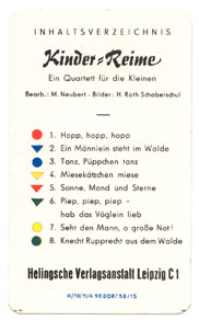 Quartett Kinderreime