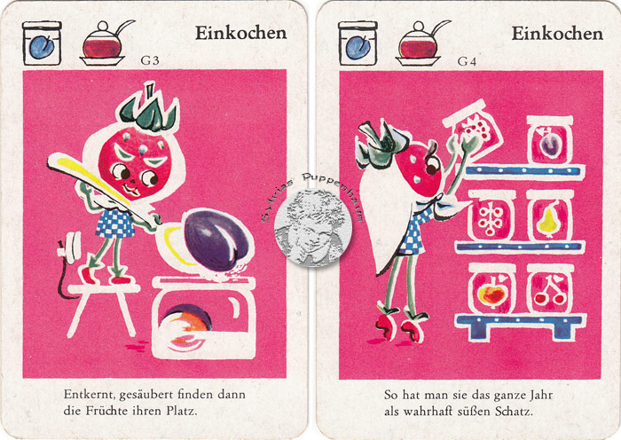 Korbine Früchtchen Quartettspiel DDR