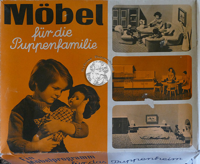 Schlafzimmer Puppenhaus der 1950er bis1980er Jahre