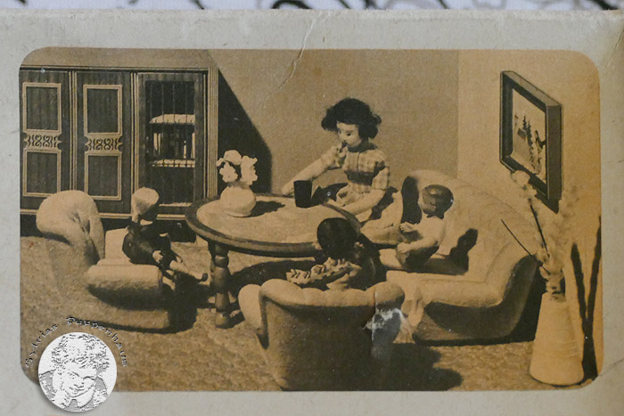 Schlafzimmer Puppenhaus der 1950er bis1980er Jahre