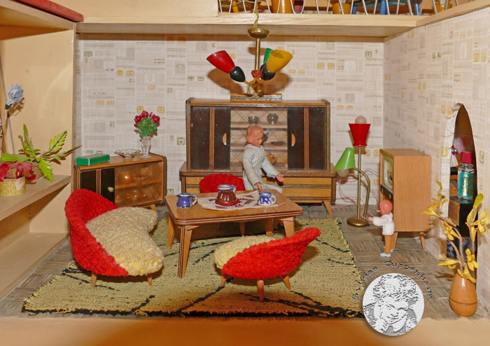 Wohnzimmer von Hermann Rülke DDR