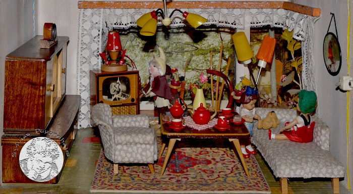 Wohnzimmer von Hermann Rülke DDR